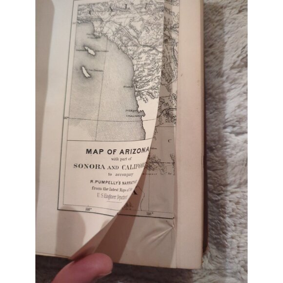 1870 ACROSS AMERICA AND ASIA RAPHAEL PUMPELLY HCB LEYPOLDT & HOLT HCB BOOK RARE - Picture 16 of 16